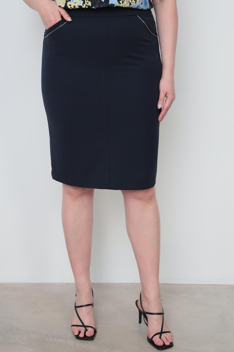 Юбка Frank Walder классическая темно-синяя
