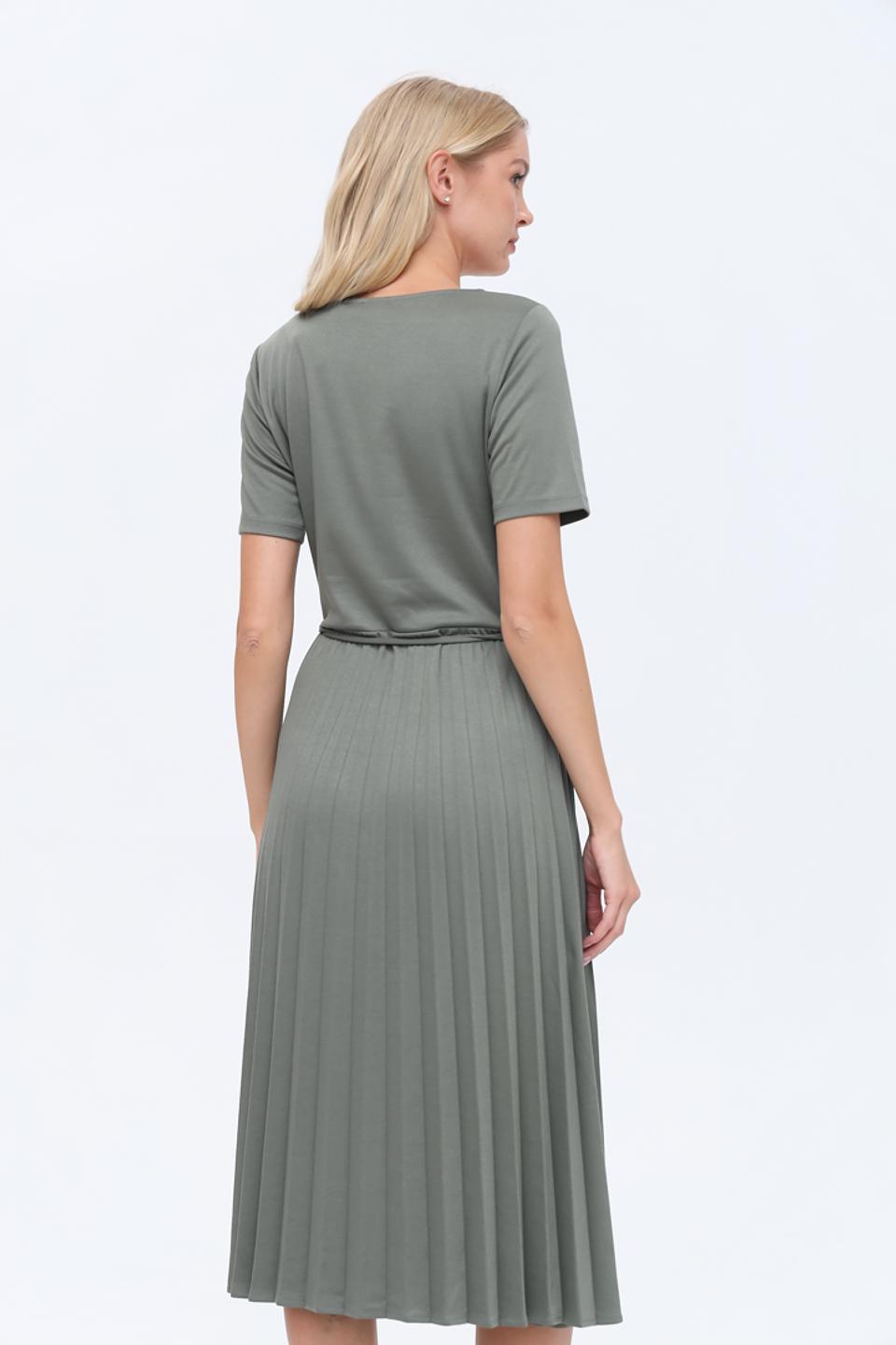 Платье Gerry Weber плиссе хаки