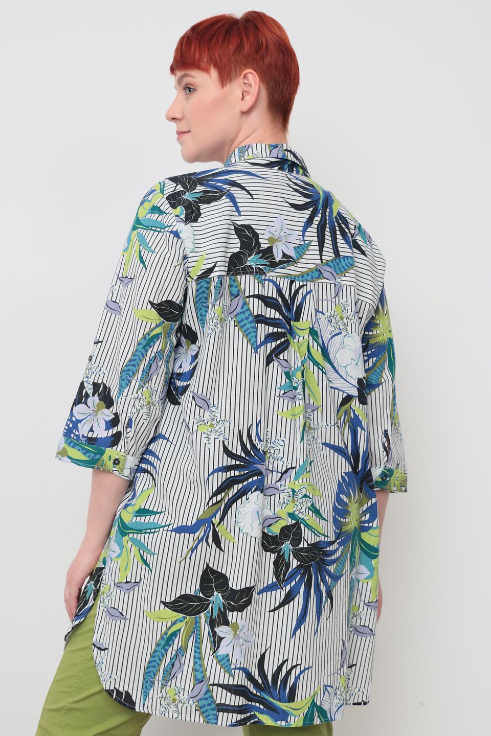 Рубашка Via Appia с тропическим принтом