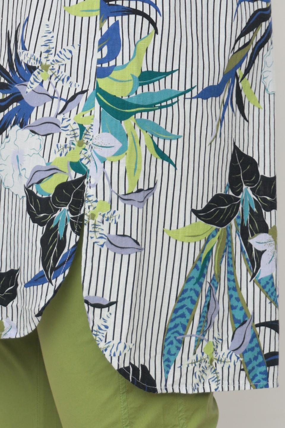 Рубашка Via Appia с тропическим принтом