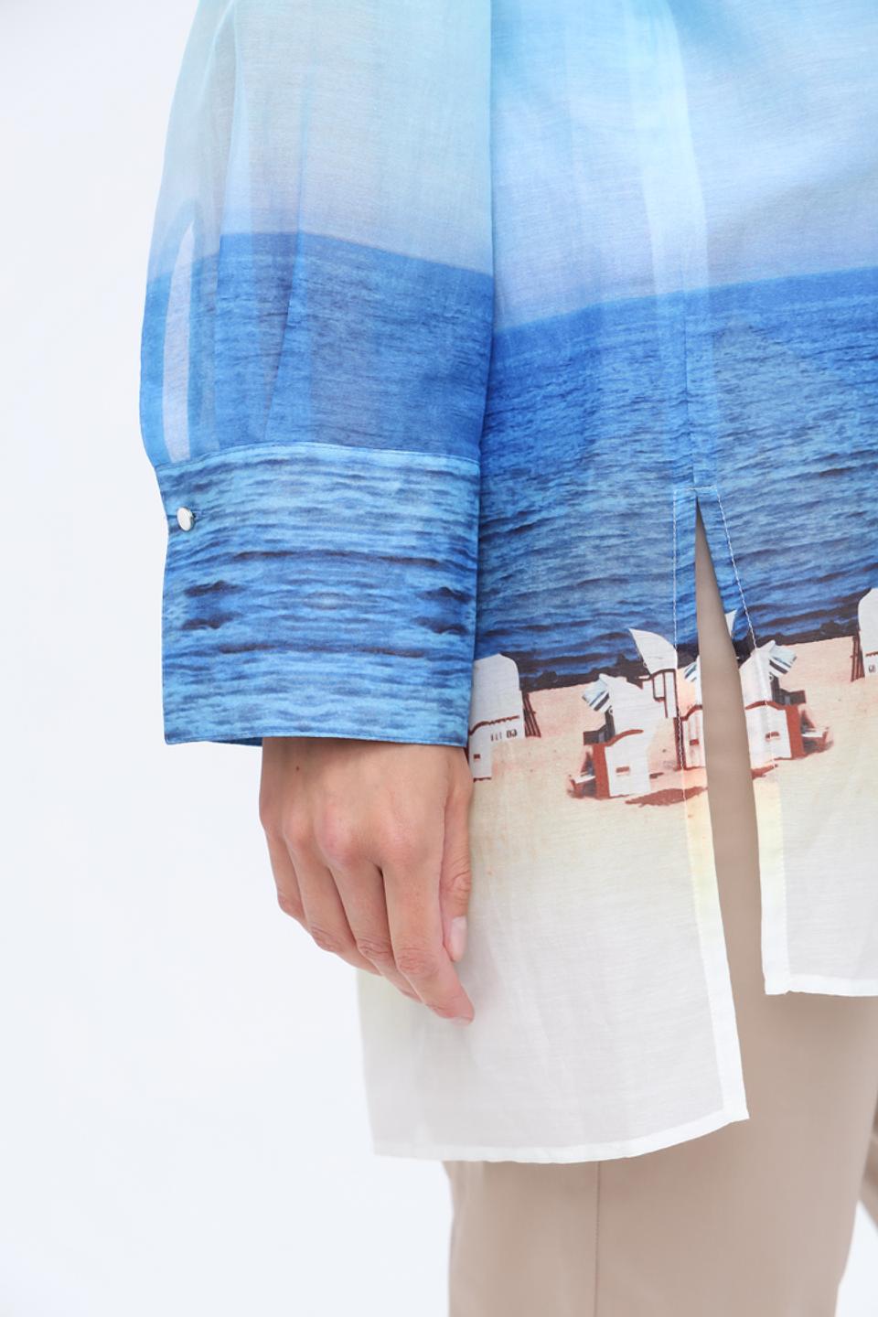 Рубашка Marc Cain с морским принтом