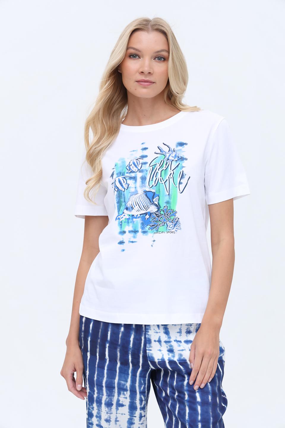 Футболка Marc Cain Sports с принтом