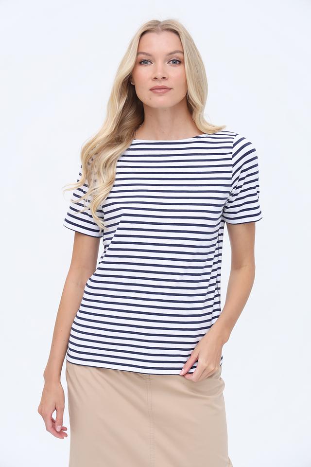 Футболка Gerry Weber полоска сине-белая