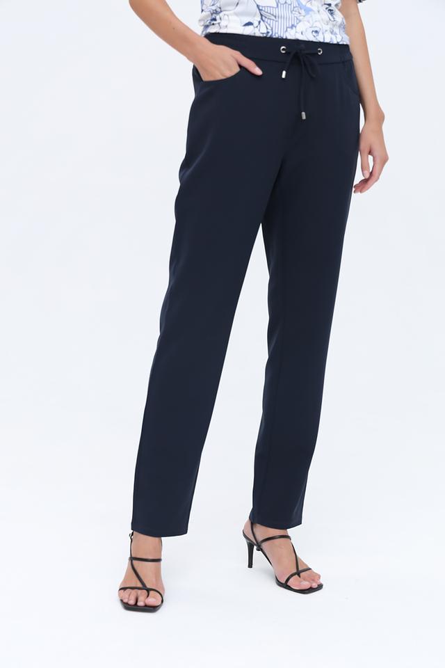 Брюки Just Valeri прямые тёмно-синие