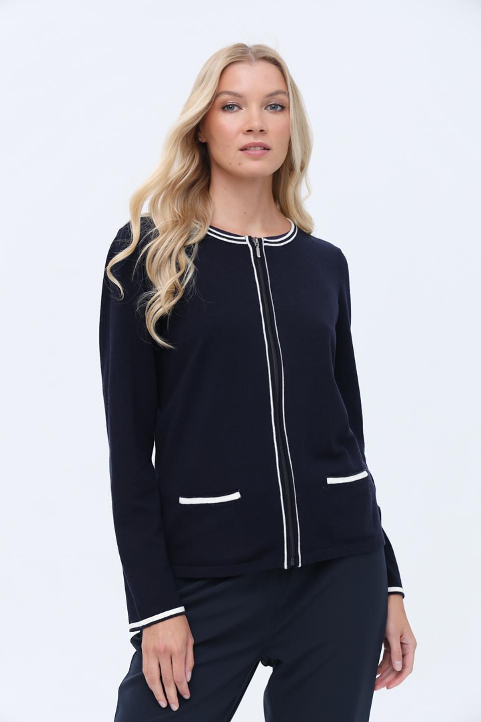 Жакет Just Valeri с белой отделкой