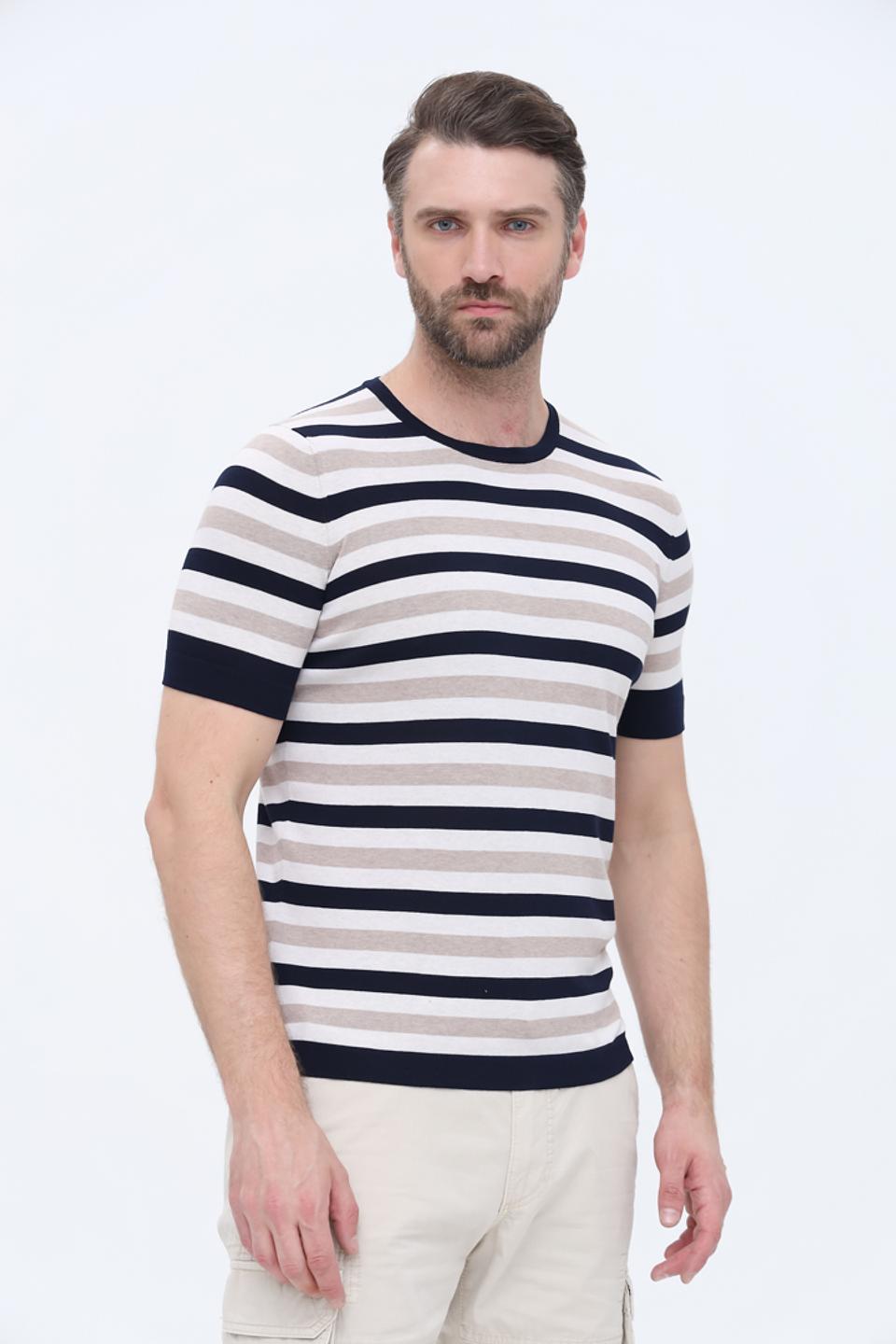 Футболка Gran Sasso в полоску мужская