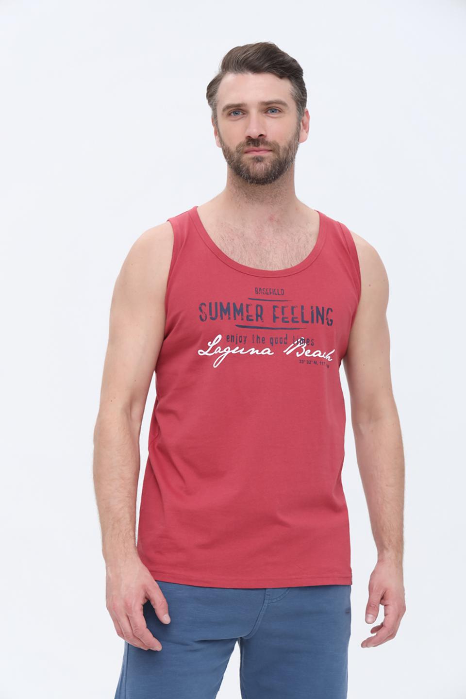 Майка Basefield с принтом красный