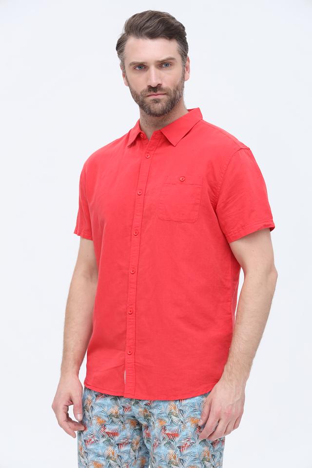 Рубашка кр Time Zone красная