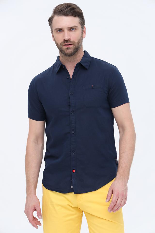 Рубашка кр Time Zone синяя