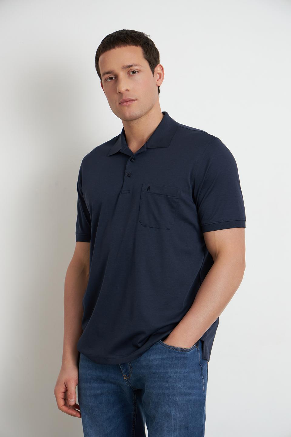 Поло Ragman men темно-синее