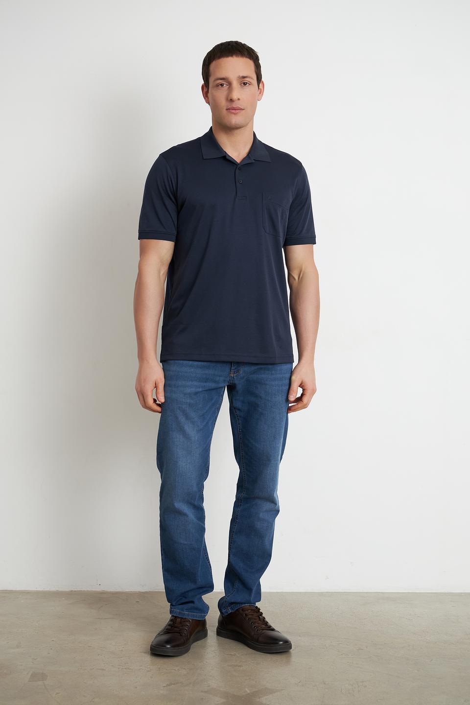 Поло Ragman men темно-синее