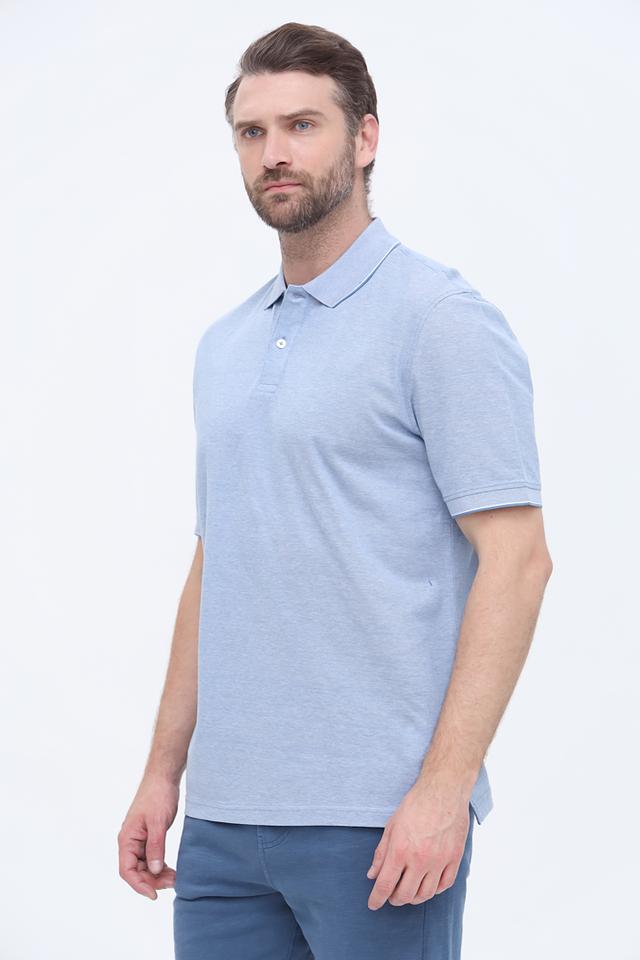 Поло Bugatti голубой