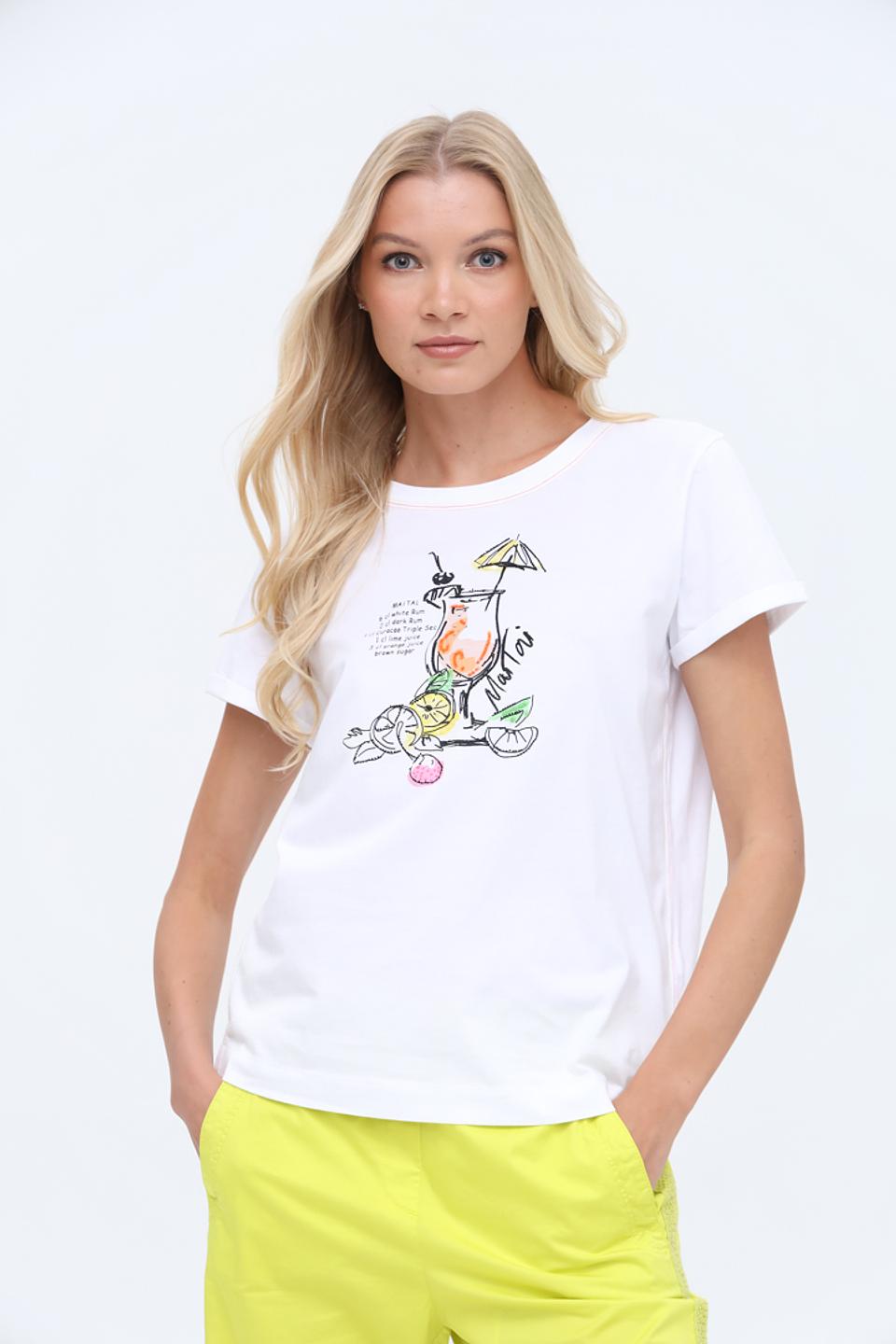 Футболка Marc Cain с принтом коктейль