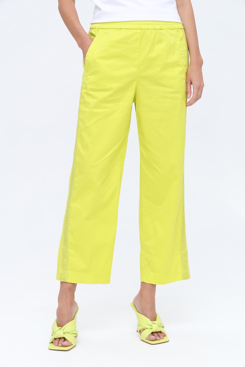 Брюки Marc Cain лайм с полоской