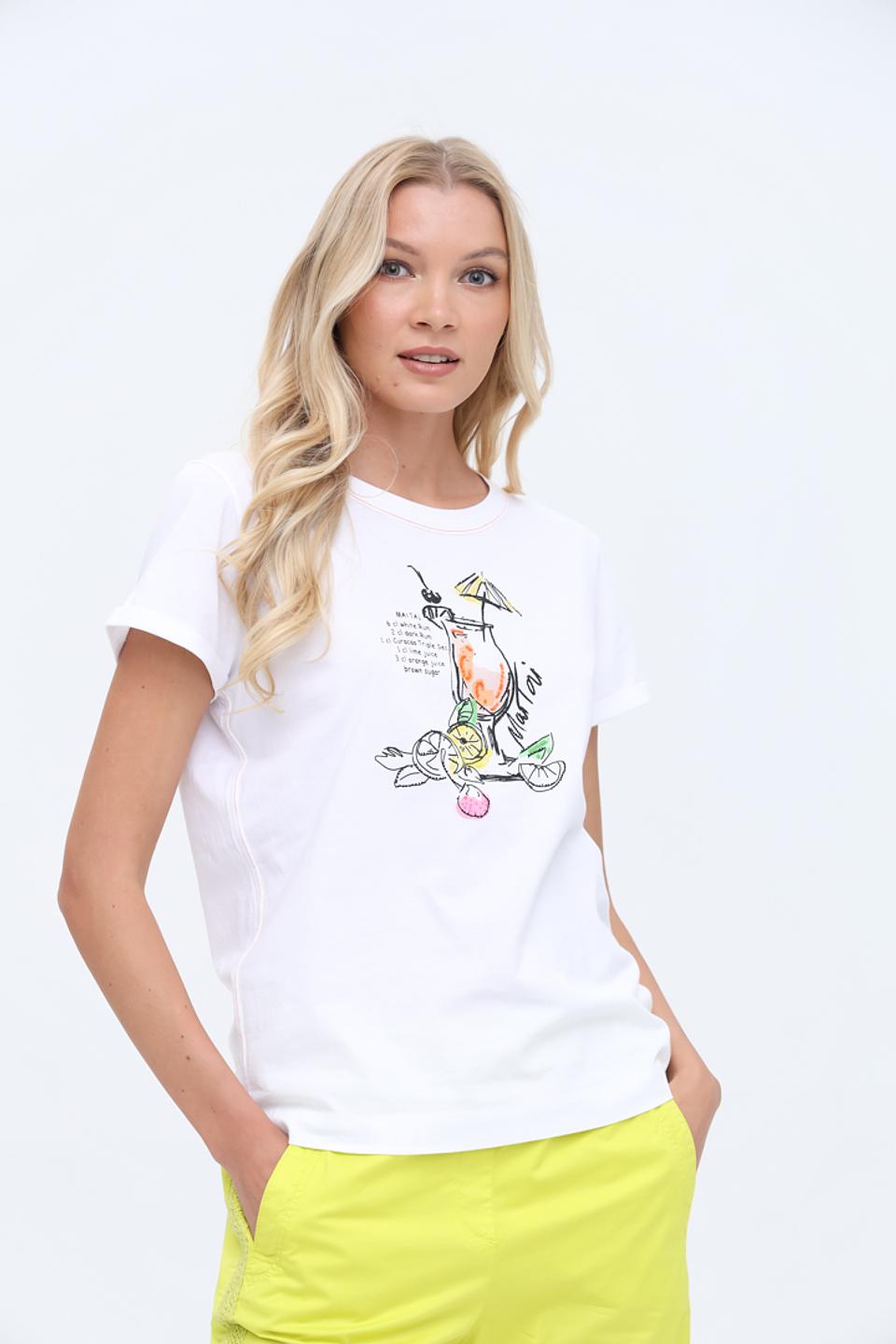 Футболка Marc Cain с принтом коктейль