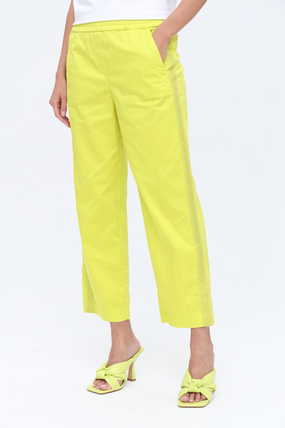 Брюки Marc Cain лайм с полоской