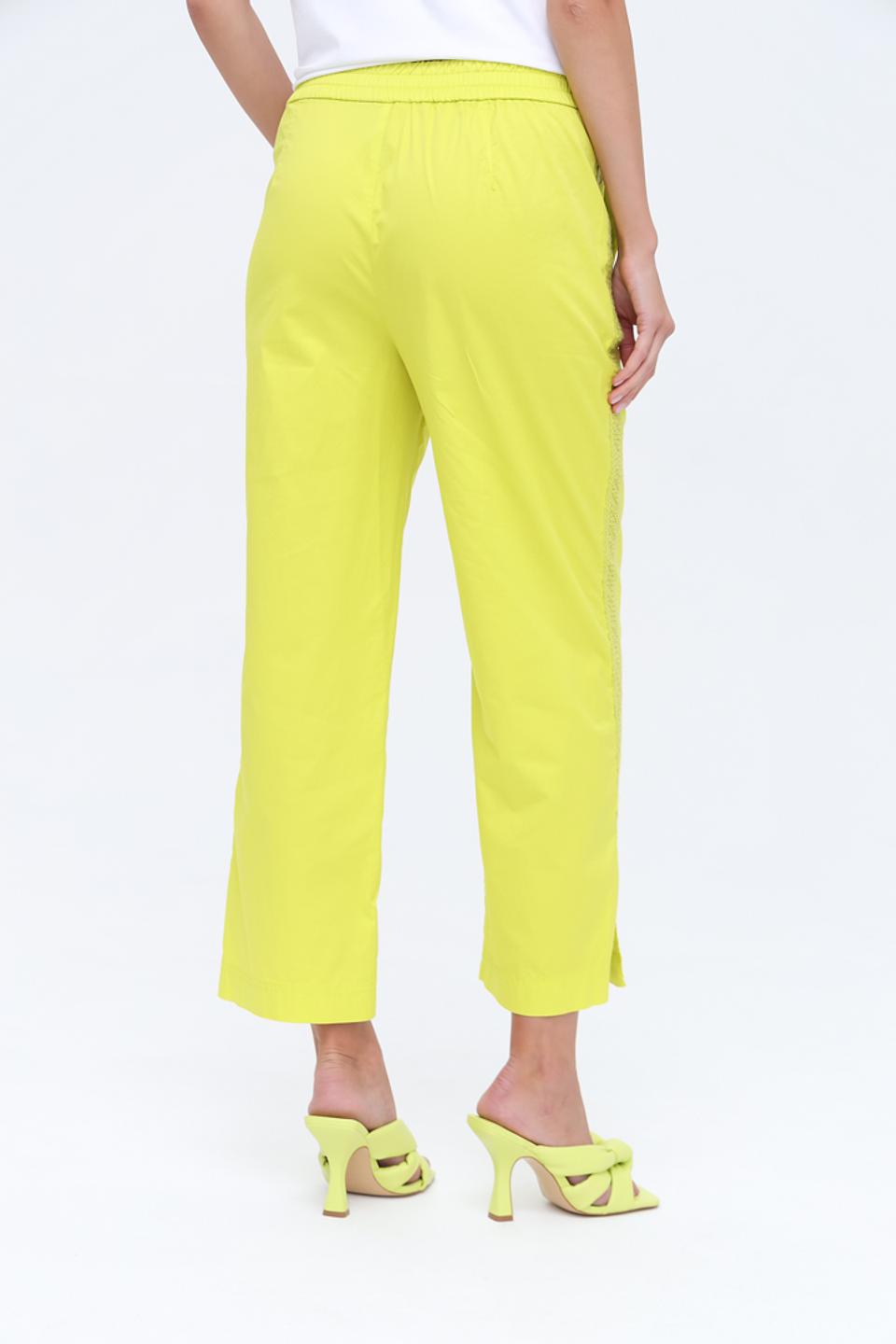 Брюки Marc Cain лайм с полоской