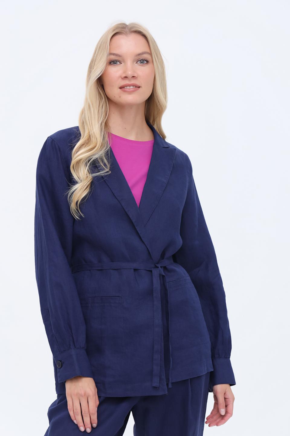 Жакет Gerry Weber синий с поясом