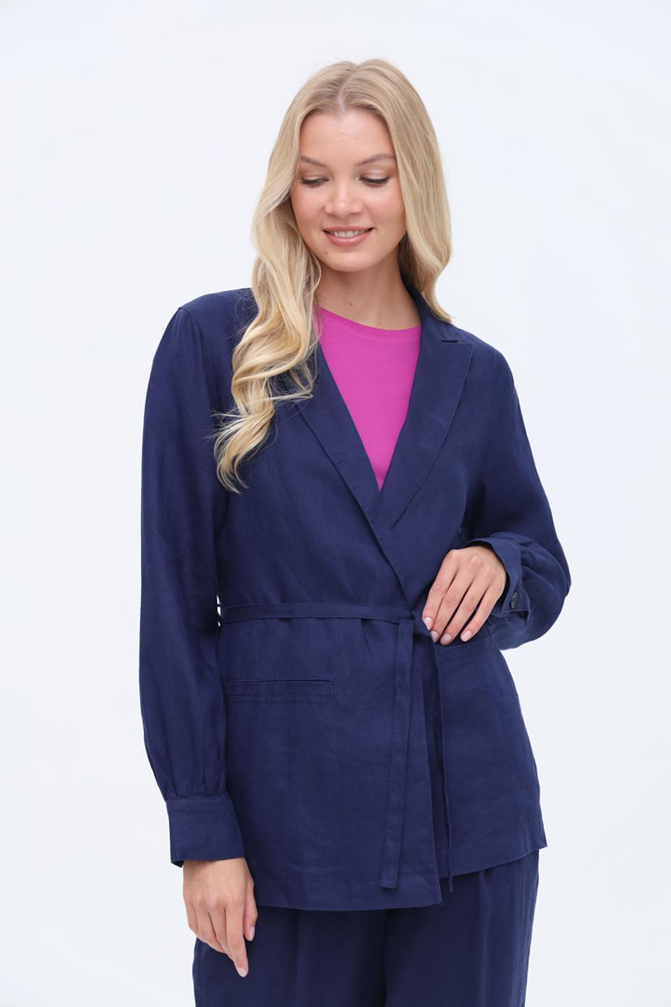 Жакет Gerry Weber синий с поясом