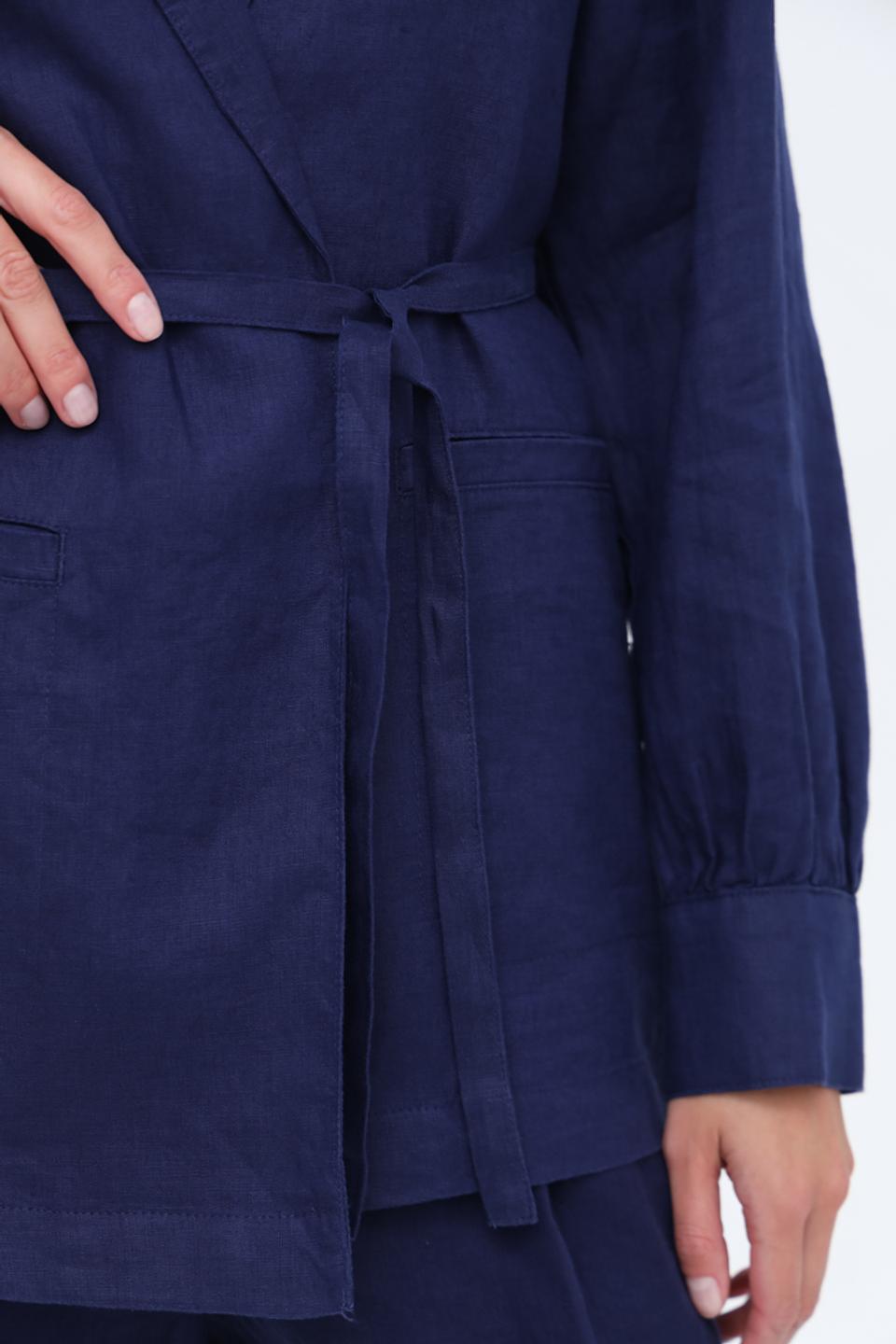 Жакет Gerry Weber синий с поясом