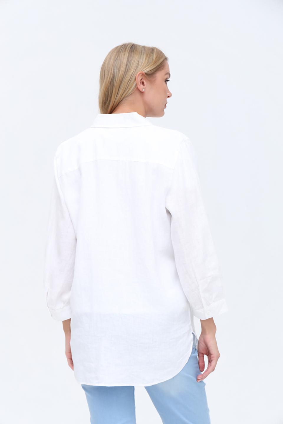 Рубашка Gerry Weber льняная белая