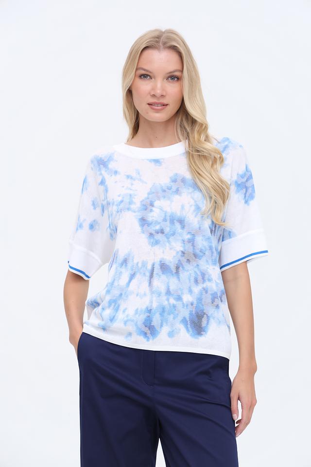 Пуловер Marc Cain с принтом тай-дай