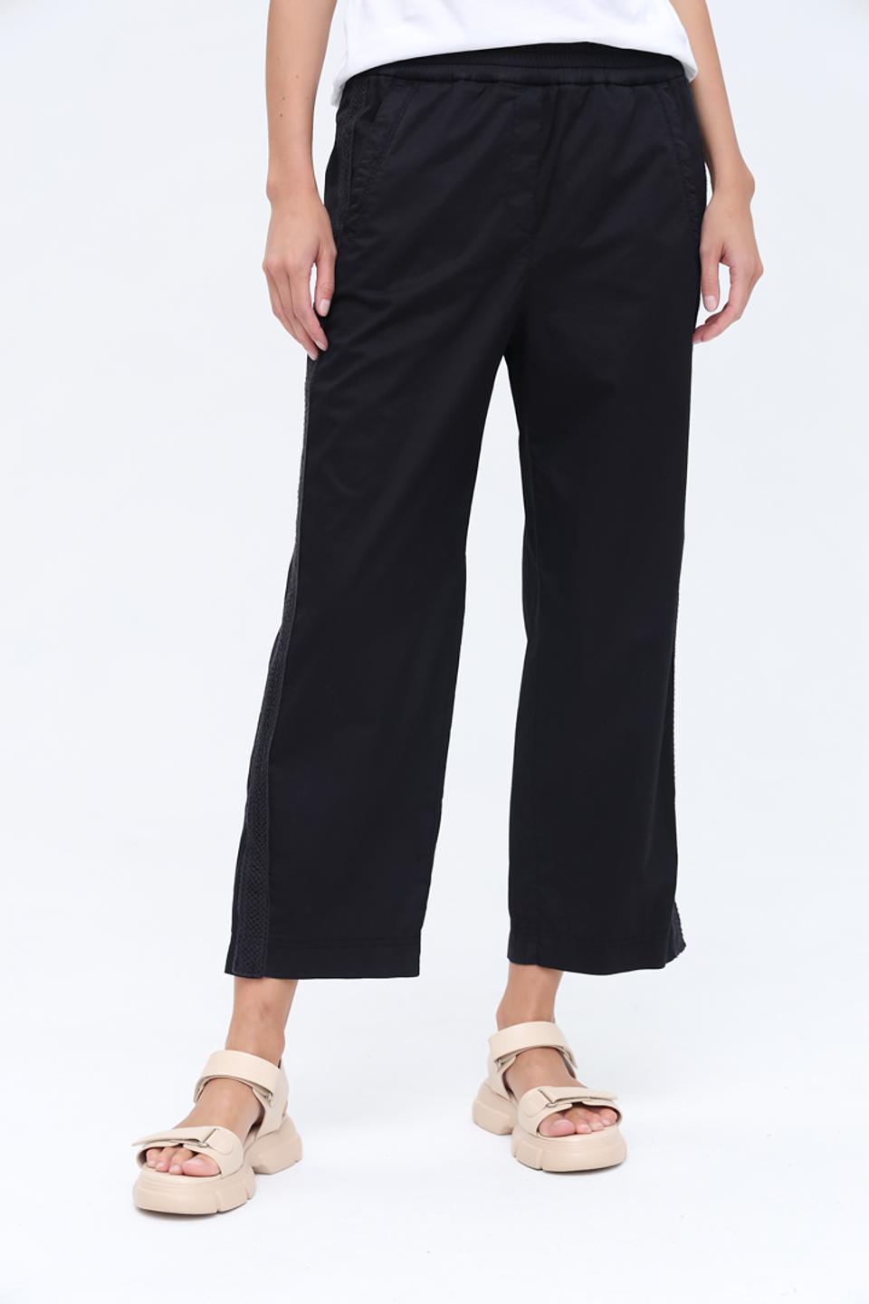 Брюки Marc Cain чёрные с полоской