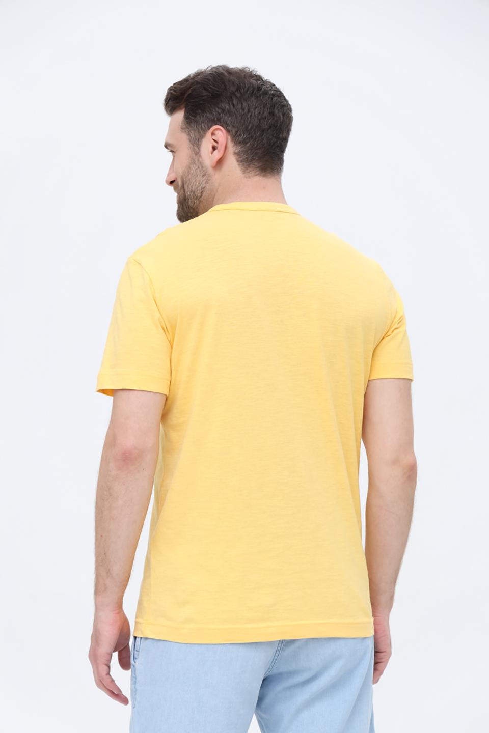 Футболка Tom Tailor с принтом жёлтая