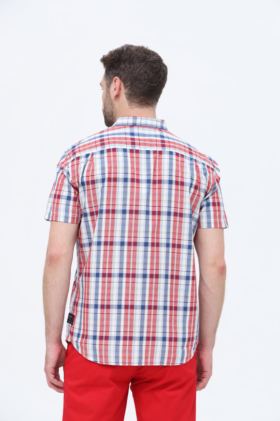 Рубашка кр Time Zone в клетку