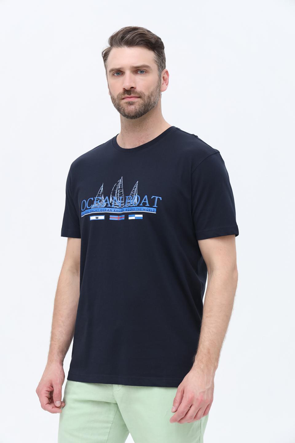 Футболка Granchio с принтом Ocean Boat
