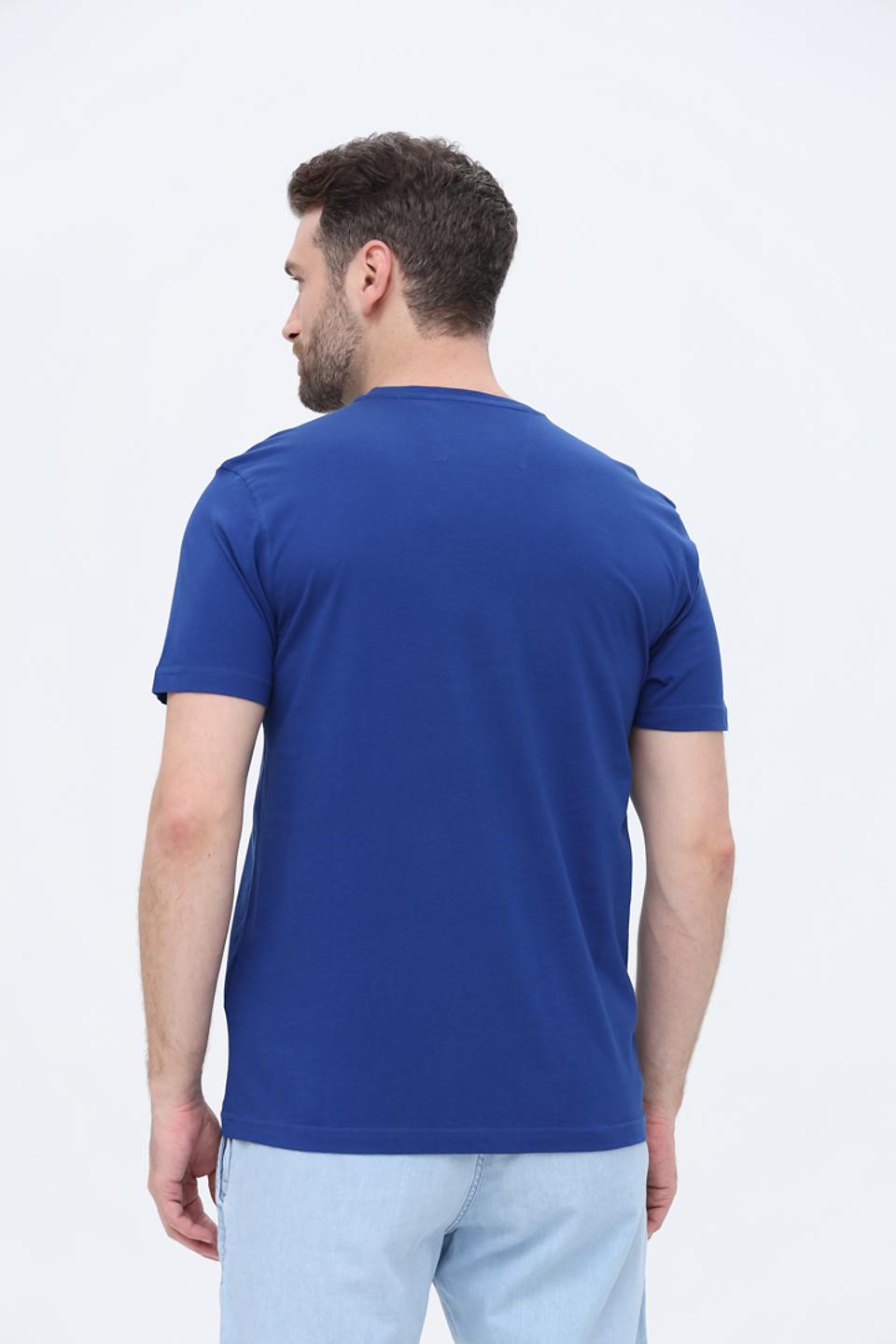 Футболка Granchio синяя с принтом