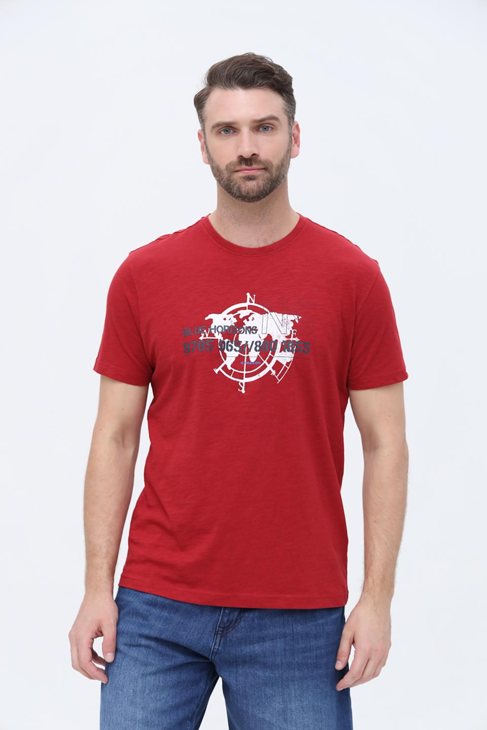 Футболка Granchio с компасом красный