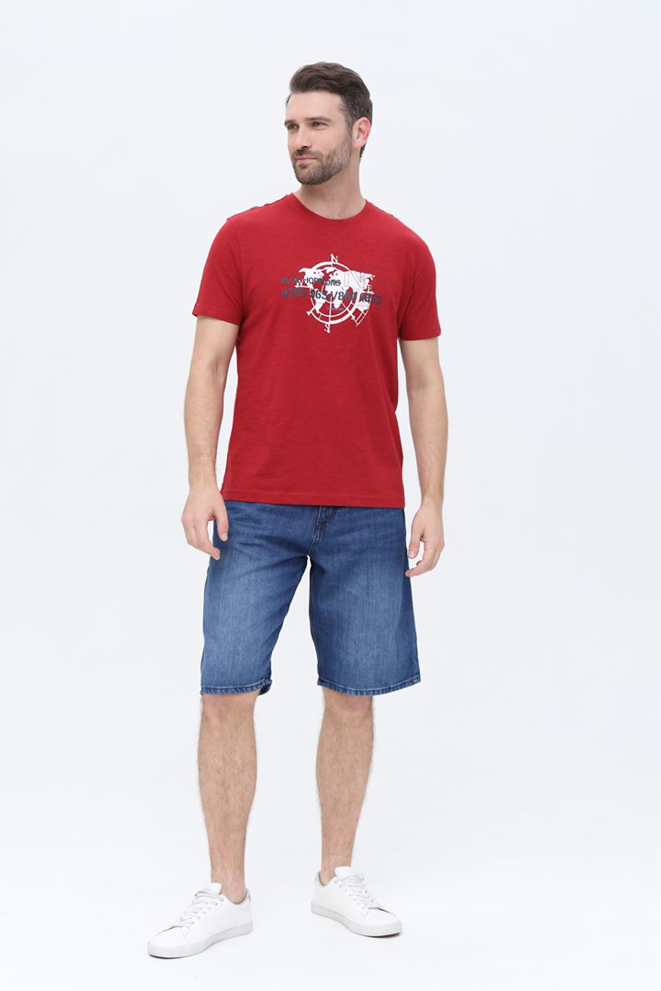 Футболка Granchio с компасом красный