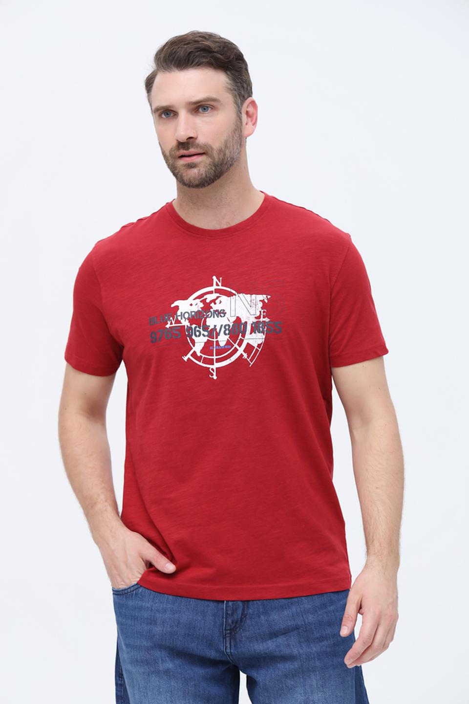 Футболка Granchio с компасом красный