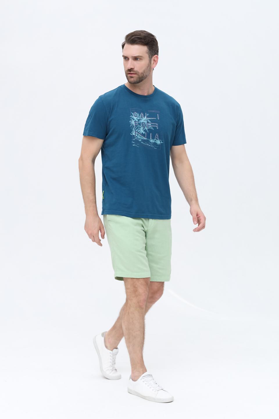 Футболка Sea Barrier с принтом бирюзовый