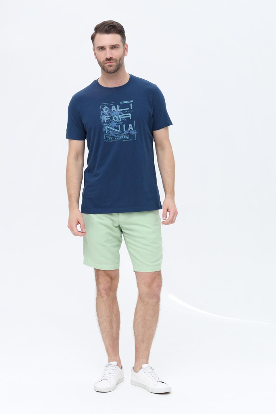 Футболка Sea Barrier с принтом синяя