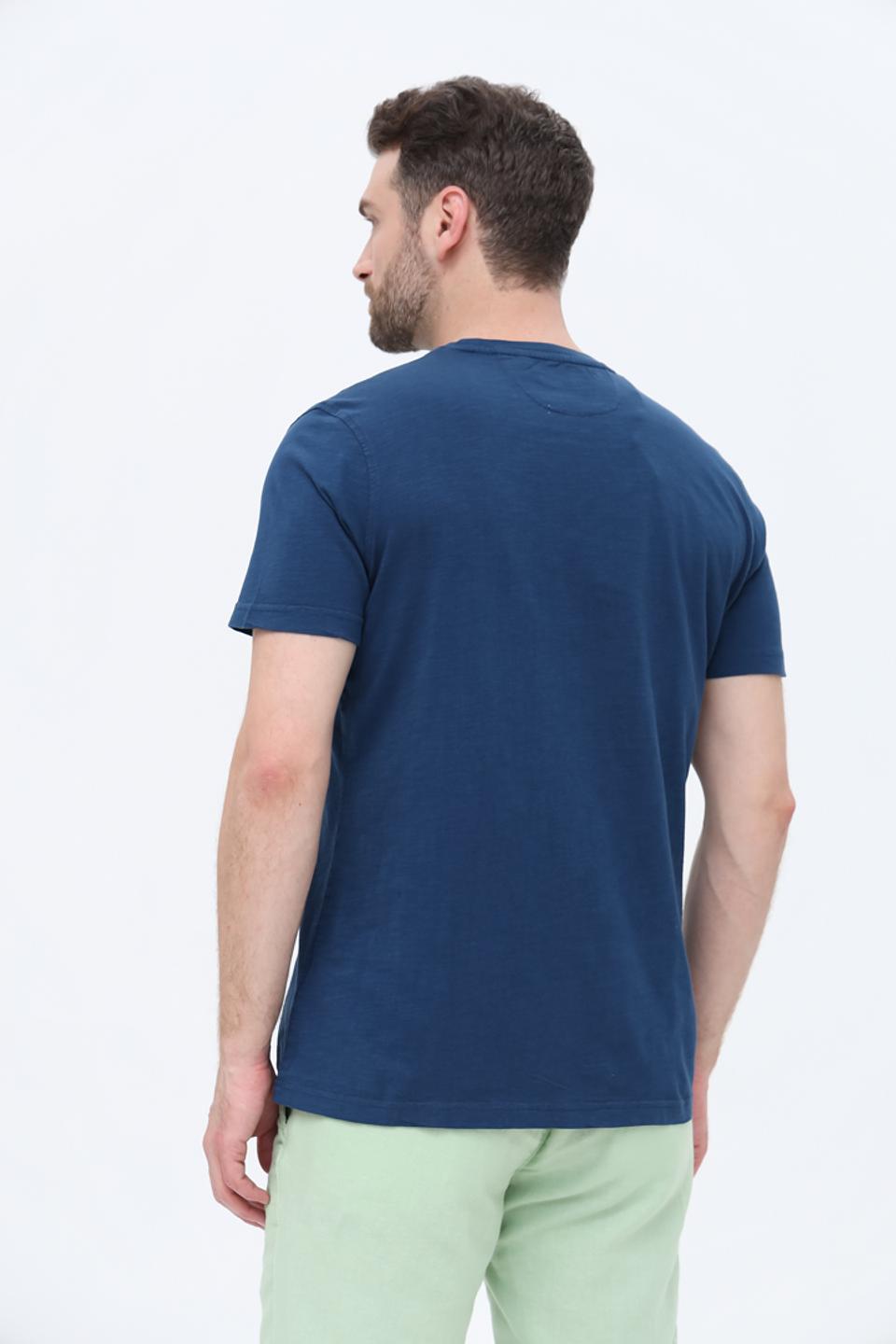 Футболка Sea Barrier с принтом синяя