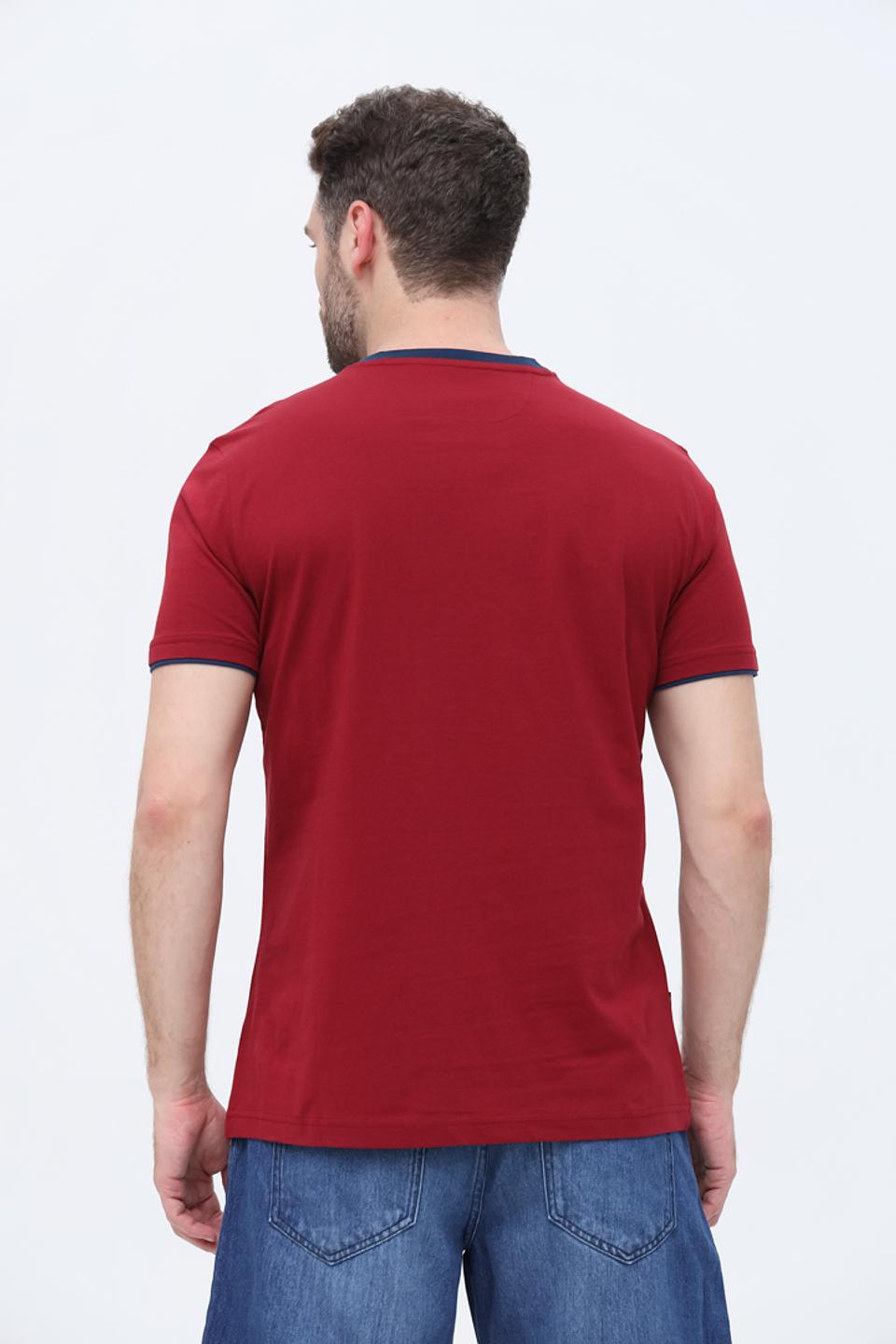 Футболка Sea Barrier с принтом бордовый