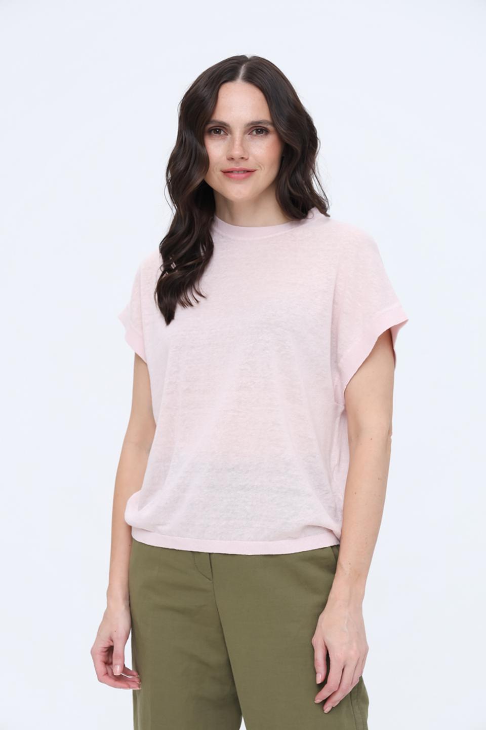 Футболка Luisa Cerano пудрово-розовая