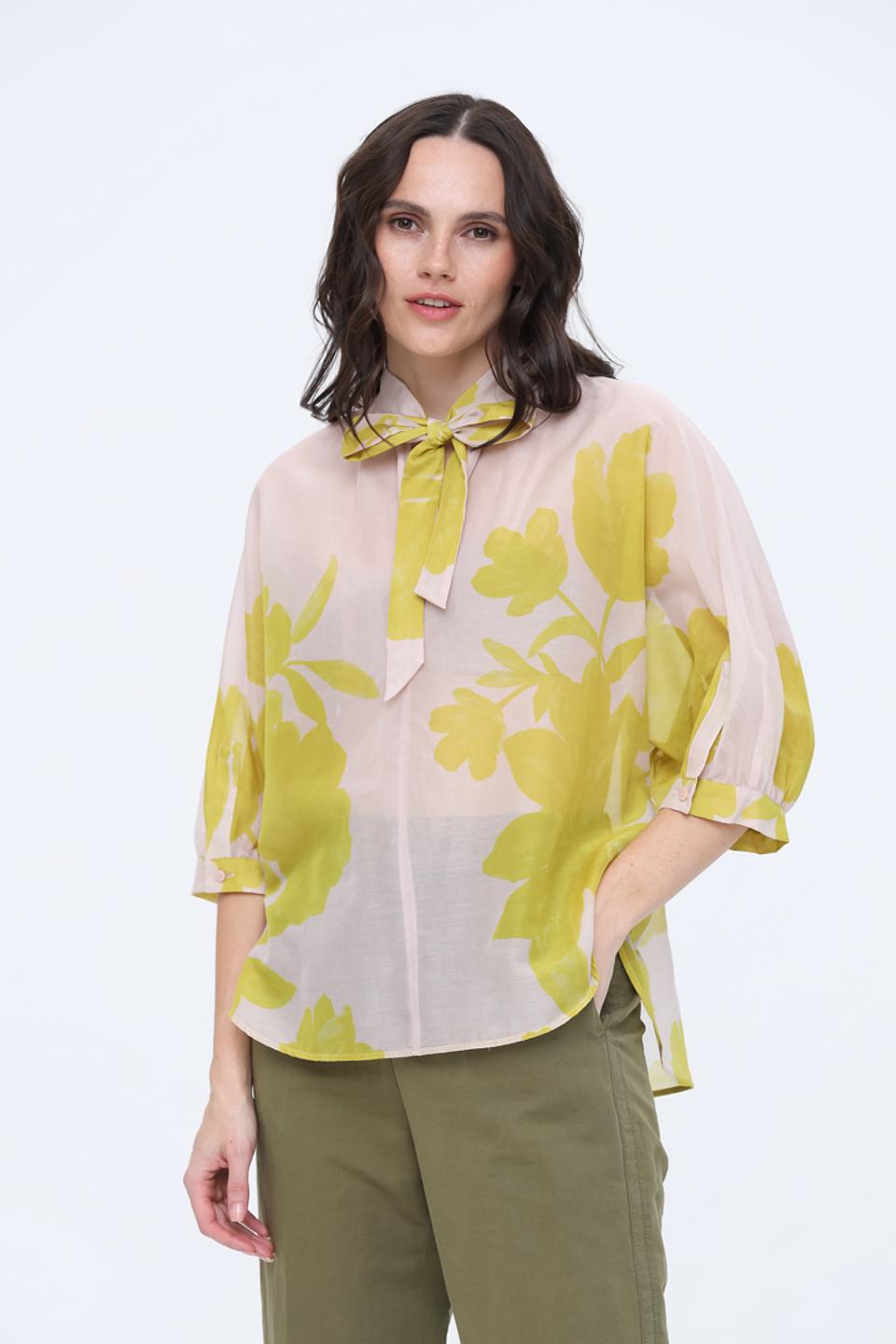Блуза Luisa Cerano с цветочным принтом