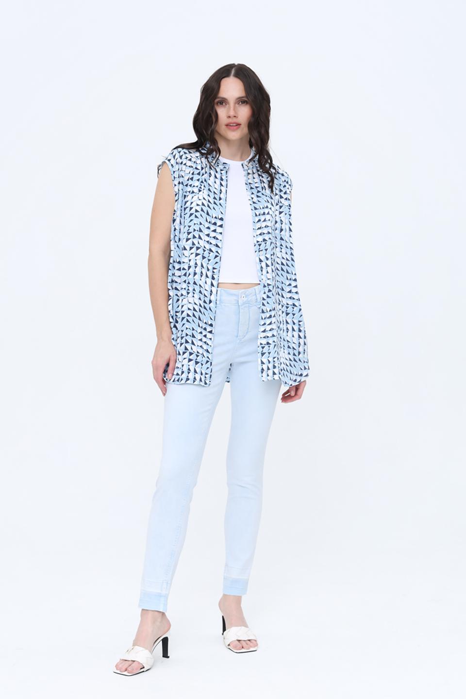 Топ Marc Aurel с геометрическим принтом