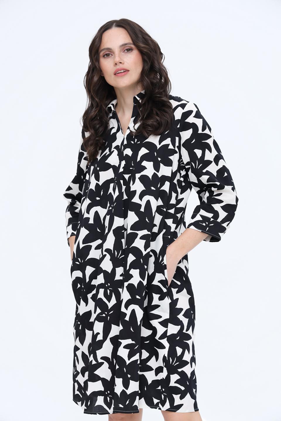 Платье You Just White с цветочным принтом