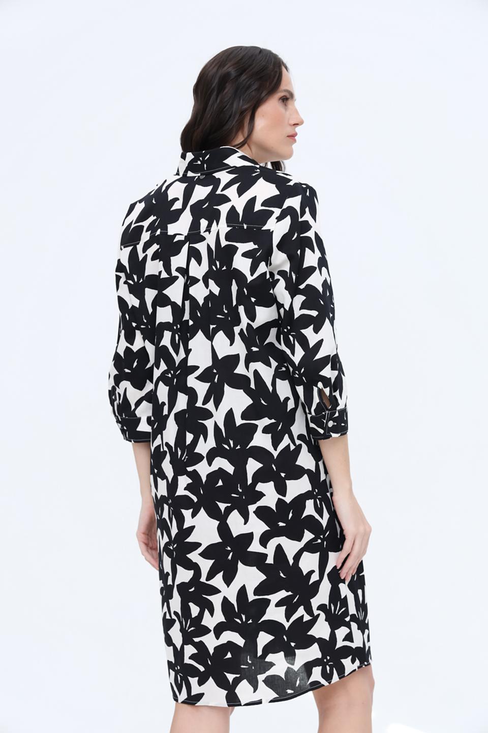 Платье You Just White с цветочным принтом