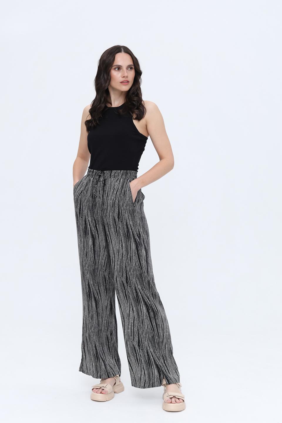 Брюки Taifun в полоску чёрный