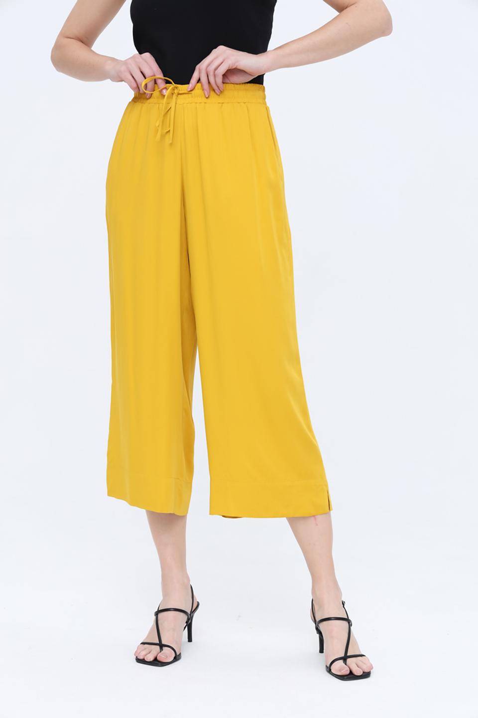 Брюки кюлоты Taifun горчичные