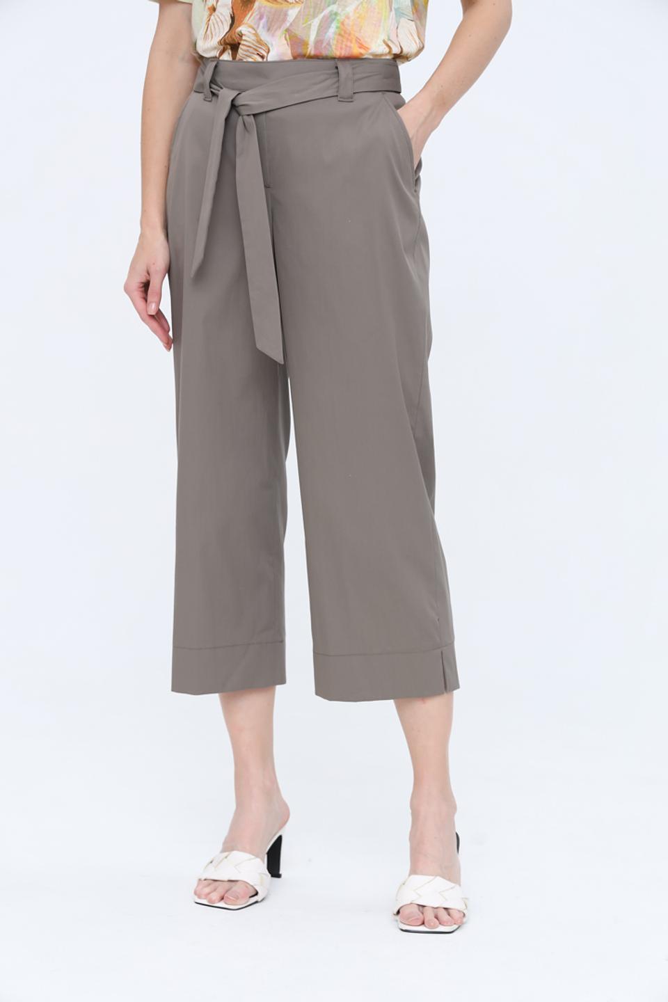 Брюки кюлоты Bianca серые