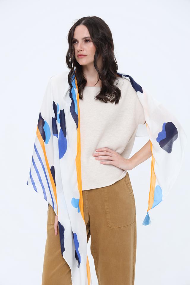 Платок Oui с абстрактным принтом