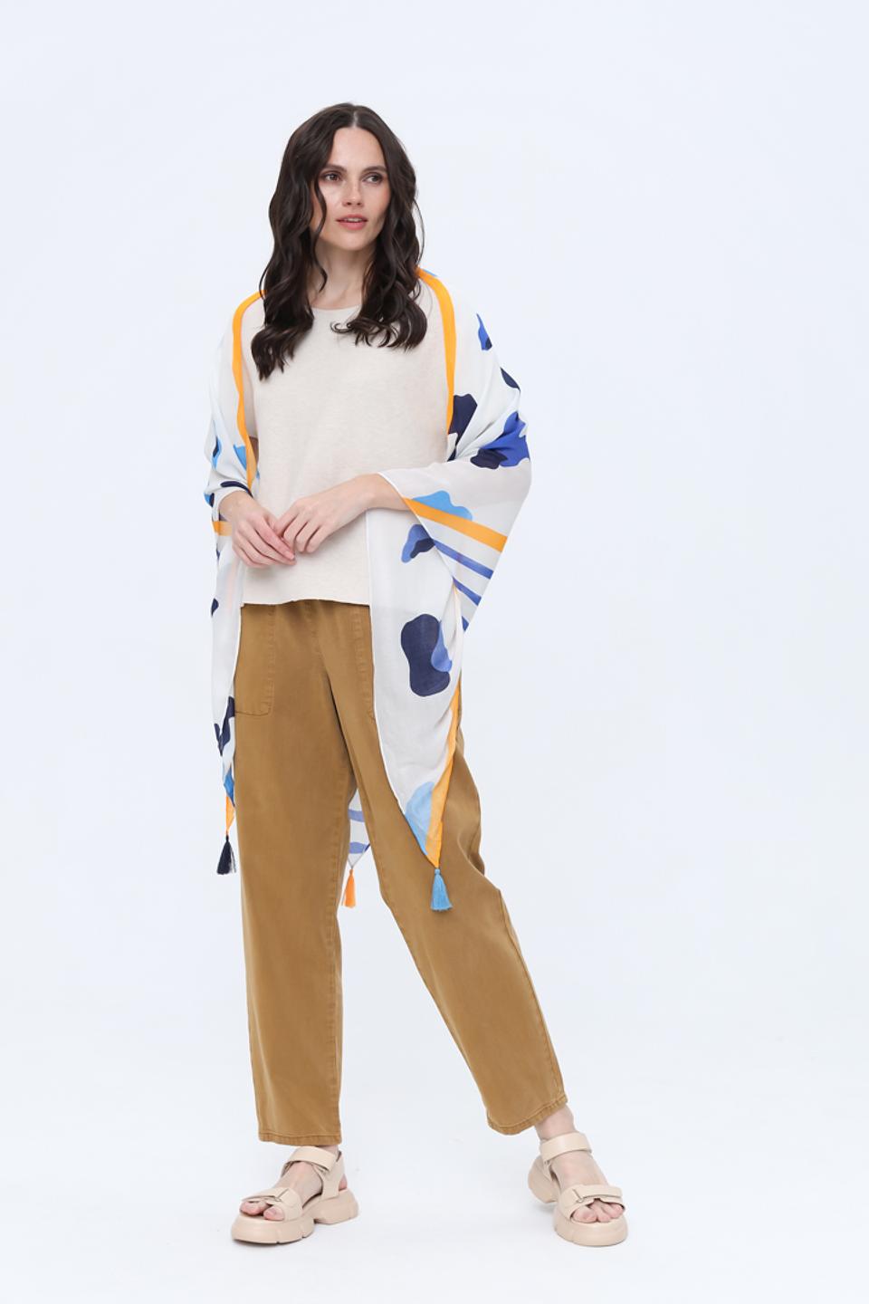 Платок Oui с абстрактным принтом