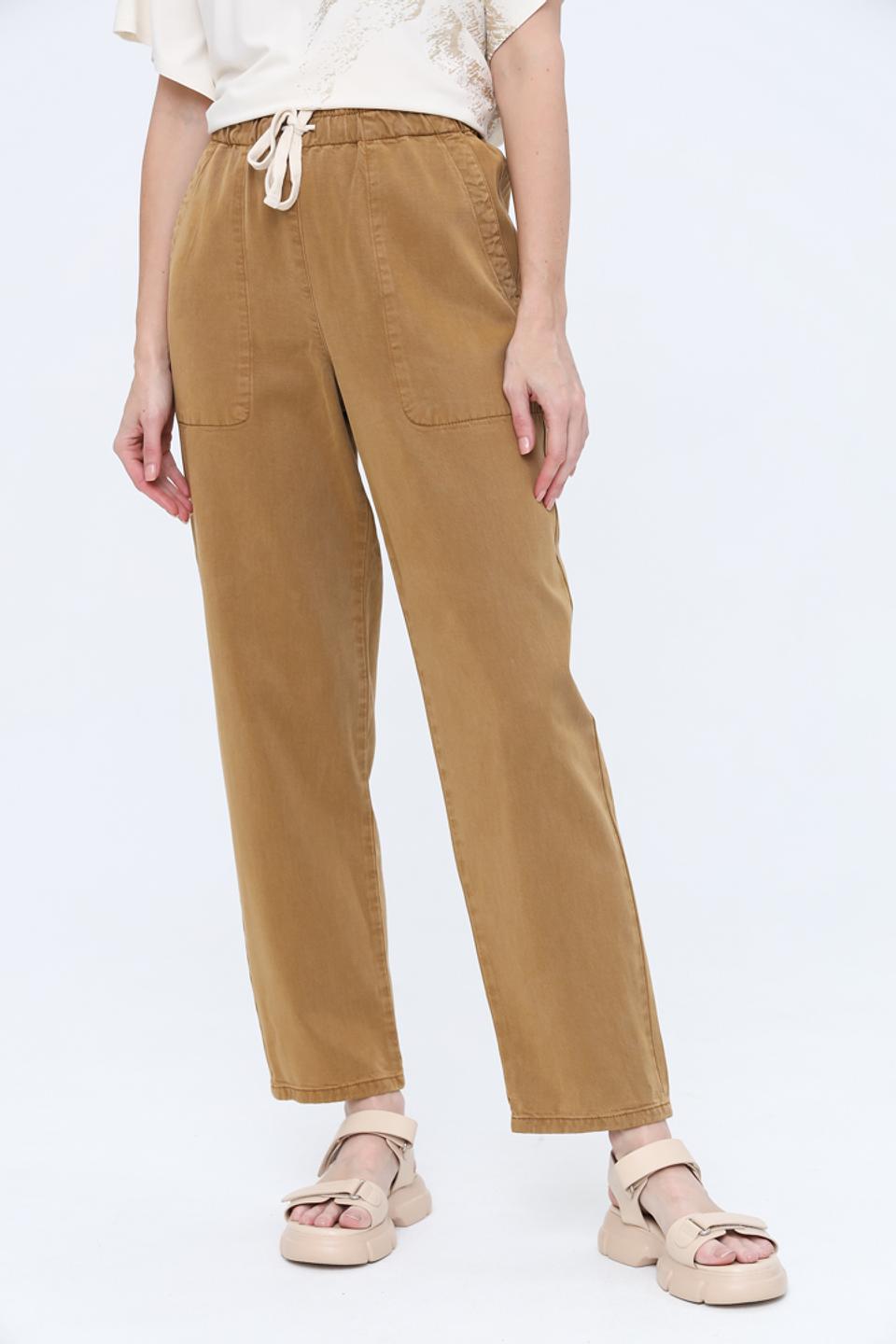 Брюки кюлоты Oui коричневые