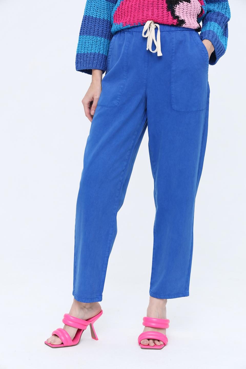 Брюки Oui прямого кроя синие